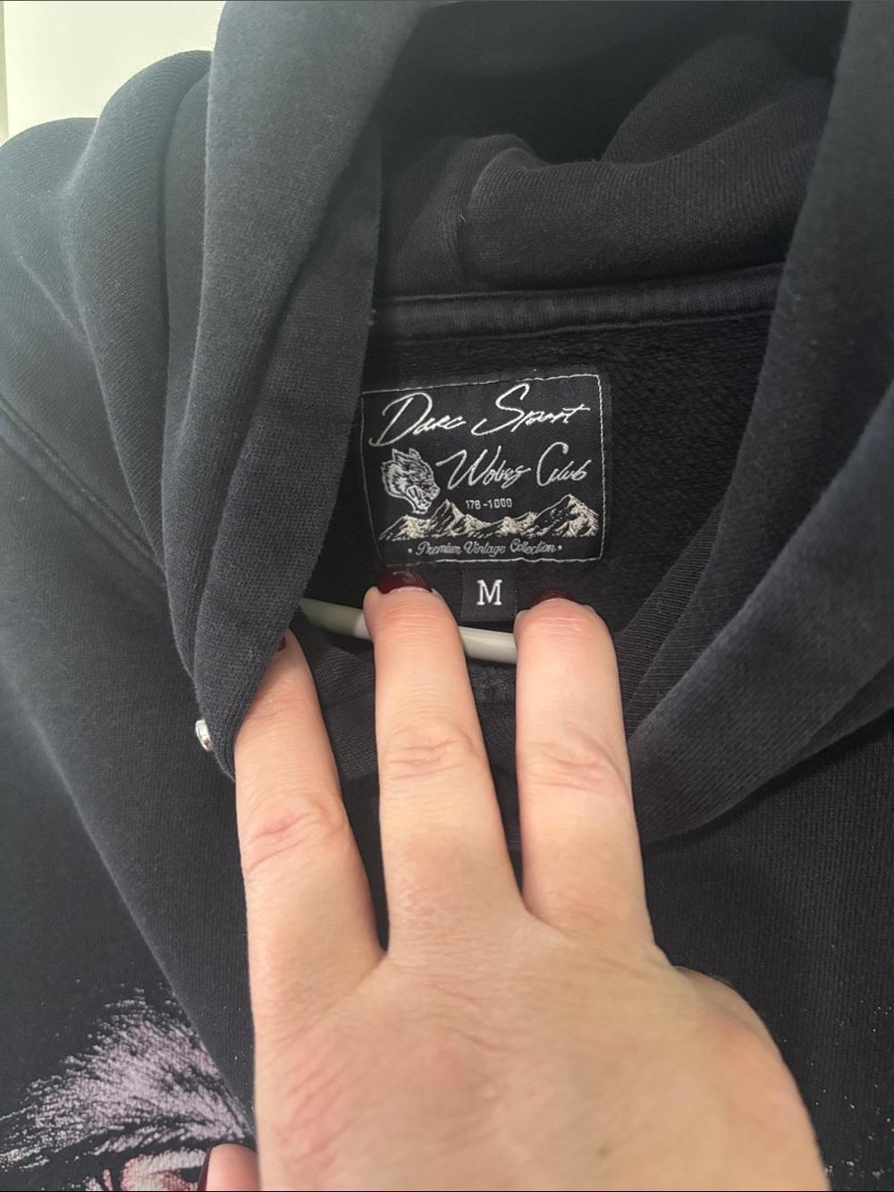 Darc Sport |BlackWolf-Print Hoodie - Picture 2 of 4